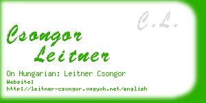 csongor leitner business card